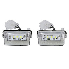 Elemente iluminare Licence plate lamp LED ligght colour: white set 12V with road approval DS DS 4 CITROEN BERLINGO BERLINGO MULTISPACE BERLINGO/MINIVAN C3 I C3 PICASSO C4 GRAND PICASSO I 04.93- M-TECH CLP016