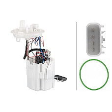 Sistem alimentare cu combustibil Electric fuel pump module OPEL ASTRA J ASTRA J GTC 1.4-1.4LPG-1.6 12.09- VAUXHALL ASTRA Mk VI (P10), Hatchback, 12.2009 - 10.2015 HELLA 8TF 358 106-991