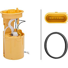 Sistem alimentare cu combustibil Electric fuel pump in housing VW CALIFORNIA T5 CAMPER MULTIVAN T5 TRANSPORTER T5 1.9D-2.5 VW MULTIVAN V (7HM, 7HN, 7HF, 7EF, 7EM, 7EN), Dubita, 04.2003 - 08.2015 HELLA 8TF 358 106-371