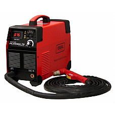 Aparat de taiat cu plasma Sistem de taiere cu plasma TECNO PLASMA 75 HF IGBT DIGITAL adancime taiere max: 25mm gama de reglare a curentului de taiere: 20-75A presiune aer comprimat: 4/5bar IDEAL PLASMA75