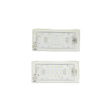 Elemente iluminare Licence plate lamp LED ligght colour: white set 12V with road approval BMW 3 E46 12.98-07.06 M-TECH CLP006