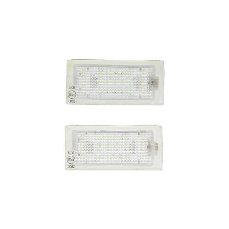Elemente iluminare Licence plate lamp LED ligght colour: white set 12V with road approval BMW 3 E46 12.98-07.06 M-TECH CLP006
