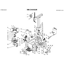 Accesorii si piese pentru dejantoare EVERT ROLLER pin bolec do cuamontowania ramienia glownego do montazowniy 885IT 885IT+PL338 nr ccuesci: 6000600 in schema nr 47 EVERT EVERTZT6000600