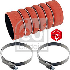 Furtun ear supraalimentare intercooler 100mm-108mmx200mm rosu cu cleme MERCEDES AXOR AXOR 2 CITARO O 530 C MERCEDES-BENZ OH (970), Autobuz, 01.1970 - Febi Bilstein 39106
