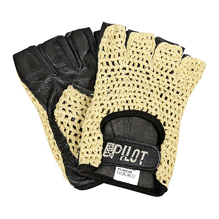 Manusi de conducere jumatate deget Pilot-1 - M - Negru - Resigilat