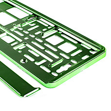 Suport numar inmatriculare din plastic, calitate Premium, culoare VERDE