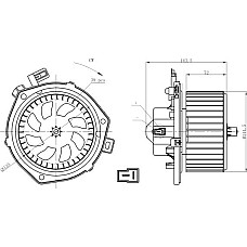 Ventilator. habitaclu Suflanta de aer IVECO DAILY III DAILY IV DAILY V 2.3D-Electric 05.99-02.14 IVECO DAILY III (DAILY-2000), Cadru de sprijin, 03.1998 - 10.2009 NRF 34280