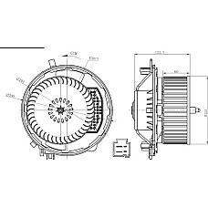 Ventilator. habitaclu Suflanta de aer se potriveste. MAN TGE AUDI A3 Q2 Q3 TT CUPRA ATECA FORMENTOR LEON LEON SPORTSTOURER SEAT VW GOLF VII (5G1), Van, 08.2012 - NRF 34283