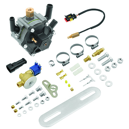 Reductoare pentru instalaii secveniale Sequential installation vaporizer STAG R02 vehicle power up to 120HP solenoid valve input diameter 6mm R02 AC LPG WGM4011AH