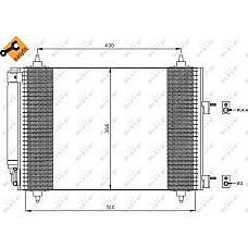 Condensator. climatizare condensator PEUGEOT 307 2.0 16V Klima 04 - 1> PEUGEOT 307 CC (3B), Sabrioleta, 03.2003 - 06.2009 NRF 35445