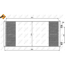 Condensator. climatizare YC1H19710BA aer mai rece 2000 Ford Transit 2.4 D 120 CP 2000-07> FORD TRANSIT TOURNEO (FC_), Autobuz, 06.2000 - 03.2006 NRF 35651