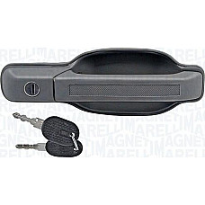 Maner usa Fata Stanga extern cu gaura pentru incuietoare cu incuietoare gri IVECO DAILY II 2.5D-2.8D 06.90-05.99 IVECO DAILY II ( < DAILY / ZCFC), Cadru de sprijin, 01.1989 - 05.1999 Magneti Marelli 350105004500