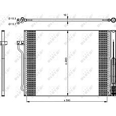 Condensator. climatizare A-C condenser with dryer aluminium BMW 5 F10 5 F11 5 GRAN TURISMO F07 6 F12 6 F13 6 GRAN COUPE F0 BMW 5 Gran Turismo VI (F07), Hatchback, 01.2009 - 02.2017 NRF 350325