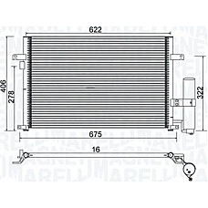 Condensator. climatizare A-C condenser with dryer fits. CHEVROLET LACETTI NUBIRA DAEWOO LACETTI NUBIRA 1.4-2.0D 07.03- CHEVROLET NUBIRA (KLAN), Turism, 01.2005 - 12.2011 Magneti Marelli 350203912000