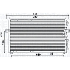 Condensator. climatizare A-C condenser KIA CARNIVAL I CARNIVAL II 2.5-2.9D 08.99-06.06 KIA CARNIVAL II (GQ), Dubita, 01.1999 - 09.2007 Magneti Marelli 350203985000