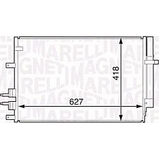 Condensator. climatizare aer rece Alfa Romeo 159 1.92.22.43.2 Brera 2.22.43.2 2.23.2 SPIDER - OE Numarul 60694767 50507287 ALFA ROMEO SPIDER (939_), Sabrioleta, 03.2006 - 03.2011 Magneti Marelli 350203615000