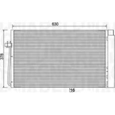 Condensator. climatizare A-C condenser with dryer BMW 5 E60 5 E61 7 E65 E66 E67 2.0D-4.4D 06.02-12.10 BMW 6 - II (E63), Compartiment, 09.2003 - 12.2010 Magneti Marelli 350203899000