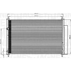 Condensator. climatizare A-C condenser with dryer TOYOTA AURIS AVENSIS COROLLA VERSO 1.3-2.2D 10.06-08.19 TOYOTA COROLLA X (_E15_), Sedan, 10.2006 - Magneti Marelli 350203767000