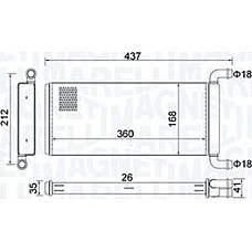 Schimbator caldura. incalzire habitaclu Heater MERCEDES SPRINTER 35-T B906 VW CRAFTER 30-35 CRAFTER 30-50 2.0D-3.5 04.06- MERCEDES-BENZ SPRINTER 3-t (906), Van, 06.2006 - Magneti Marelli 350218451000