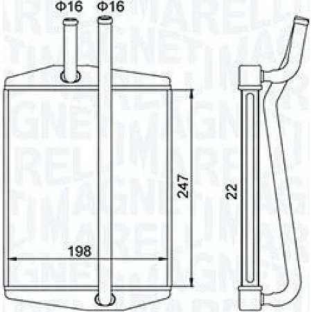 Schimbator caldura. incalzire habitaclu Heater FORD FIESTA IV FIESTA-HATCHBACK FIESTA-MINIVAN KA PUMA STREET KA 1.0-1.8D 0 FORD KA (RB), Van, 05.2002 - 05.2005 Magneti Marelli 350218413000