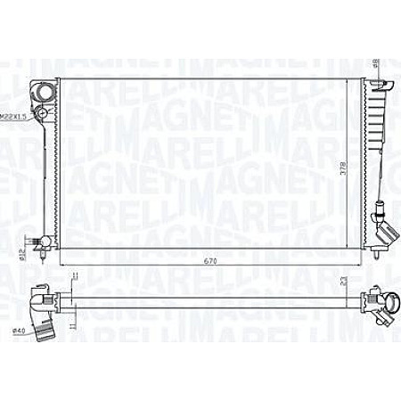 Radiator. racire motor Radiator motor Manual se potriveste. CITROEN BERLINGO BERLINGO-MINIVAN XSARA XSARA-HATCHBACK XSARA-KOMBI CITROEN BERLINGO / BERLINGO FIRST (MF_, GJK_, GFK_), Dubita, 07.1996 - 12.2011 Magneti Marelli 350213199700