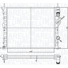 Radiator. racire motor Radiator motor Manual se potriveste. DACIA LOGAN LOGAN EXPRESS LOGAN MCV SOLENZA NISSAN KUBISTAR RENAULT RENAULT LOGAN I (KS_), Turism, 04.2007 - Magneti Marelli 350213194700