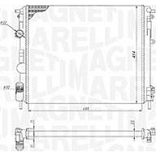 Radiator. racire motor Radiator motor Manual se potriveste. DACIA LOGAN LOGAN EXPRESS LOGAN MCV NISSAN KUBISTAR RENAULT CLIO II RENAULT LOGAN I (LS_), Sedan, 09.2004 - Magneti Marelli 350213195200