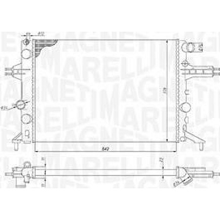 Radiator. racire motor Radiator motor se potriveste. OPEL ASTRA G ZAFIRA A 1.4-2.2 OPEL ASTRA G CLASSIC (T98), Liftback, 03.2004 - 07.2009 Magneti Marelli 350213192400