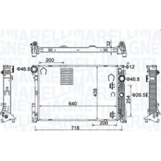 Radiator. racire motor Radiator motor Automat se potriveste. MERCEDES C C204 C T-MODEL S204 C W204 CLS C218 CLS SHOOTING BRAKE X MERCEDES-BENZ C-CLASS (W204), Sedan, 01.2007 - 01.2015 Magneti Marelli 350213159800