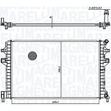 Radiator. racire motor Radiator motor Manual se potriveste. AUDI A3 Q2 Q3 SEAT ATECA LEON LEON SC LEON ST TARRACO SKODA KAROQ KO VW PASSAT ALLTRACK VIII (3G5, CB5), Turism, 05.2015 - Magneti Marelli 350213166300