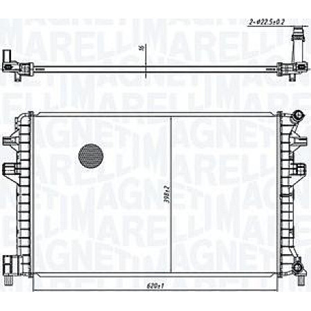 Radiator. racire motor Radiator motor Manual se potriveste. AUDI A3 Q2 Q3 SEAT ATECA LEON LEON SC LEON ST TARRACO SKODA KAROQ KO VW PASSAT ALLTRACK VIII (3G5, CB5), Turism, 05.2015 - Magneti Marelli 350213166300