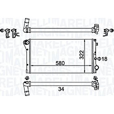 Radiator. racire motor Radiator motor Manual se potriveste. FIAT PANDA PANDA-HATCHBACK 1.3D FIAT PANDA II (169_), Hatchback Van, 03.2004 - Magneti Marelli 350213161500