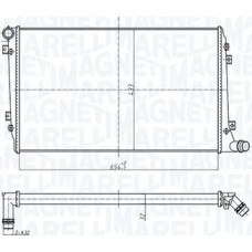 Radiator. racire motor Radiator motor Automat-Manual se potriveste. AUDI A3 SEAT ALTEA ALTEA XL LEON TOLEDO III SKODA OCTAVIA II VW PASSAT Variant VI (3C5), Turism, 08.2005 - 11.2011 Magneti Marelli 350213167300