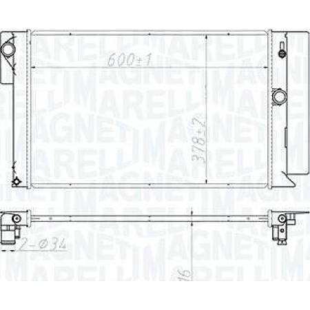 Radiator. racire motor Radiator motor Manual se potriveste. TOYOTA AURIS COROLLA VERSO 1.3-2.2D TOYOTA COROLLA IX (_E12_), Turism, 03.2001 - 12.2008 Magneti Marelli 350213173100