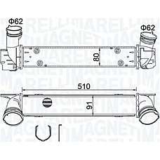 Intercooler. compresor Intercooler BMW 1 E81 1 E82 1 E87 1 E88 3 E90 3 E91 3 E92 3 E93 X1 E84 2.0D 06.04-06.15 BMW 1 (E82), Compartiment, 10.2006 - 10.2013 Magneti Marelli 351319204880