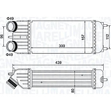 Intercooler. compresor Intercooler CITROEN C2 C3 I C3 II C3 PICASSO PEUGEOT 1007 207 1.4D-1.6D 09.05- CITROEN C3 PICASSO (SH_), Dubita, 02.2009 - Magneti Marelli 351319204250