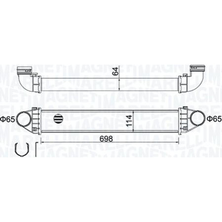 Intercooler. compresor Intercooler MERCEDES A W169 B SPORTS TOURER W245 2.0-2.0D 09.04-06.12 MERCEDES-BENZ B-CLASS (W245), Hatchback, 03.2005 - 11.2011 Magneti Marelli 351319204210