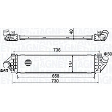 Intercooler. compresor Intercooler VOLVO S60 II S80 II V60 I V70 III FORD C-MAX FOCUS C-MAX FOCUS II GALAXY II KUGA I MOND FORD KUGA II, Van, 05.2012 - Magneti Marelli 351319204270