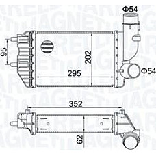 Intercooler. compresor Intercooler CITROEN JUMPER FIAT DUCATO PEUGEOT BOXER 1.9D-2.8D 02.94- CITROEN JUMPER (230P), Autobuz, 02.1994 - 04.2002 Magneti Marelli 351319205000