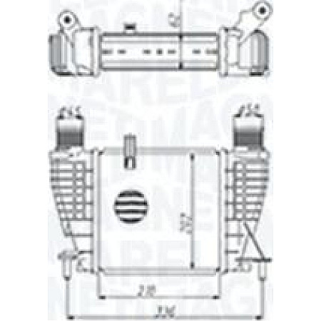 Intercooler. compresor Intercooler NISSAN NOTE 1.5D 03.06-06.12 NISSAN NOTE (E11, NE11), Dubita, 01.2005 - 08.2013 Magneti Marelli 351319205320