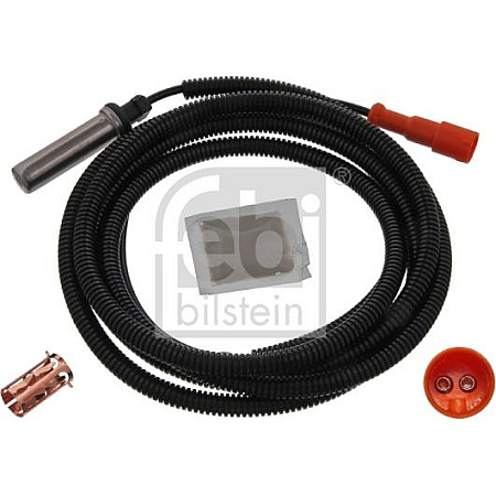Senzor.turatie roata Senzor ABS Spate Dreapta-Stanga drept 25002650mm 2pin cu mineca MERCEDES ACTROS ACTROS MP2 - MERCEDES-BENZ ACTROS (954.03), 04.1996 - 10.2003 Febi Bilstein 35332