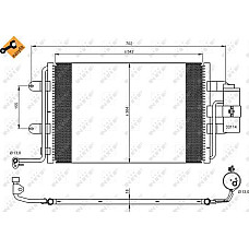 Condensator. climatizare 1JO.820.413A Klim cooler. AUDI A 3 09-96- SEAT Leon TDI VW GOLF IV (1E7), Sabrioleta, 06.1998 - 12.2002 NRF 35227
