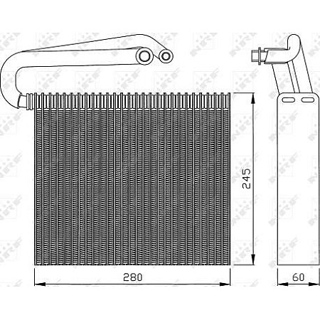 Vaporizator aer conditionat SAAB 9-3X (YS3), Turism, 02.2009 - 02.2015 NRF 36110