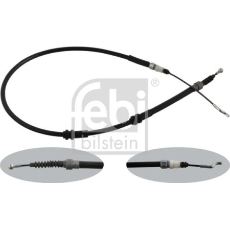 Cablu. frana de parcare Cablu frana de mana Spate Dreapta-Stanga 1303mm VW MULTIVAN V MULTIVAN VI TRANSPORTER - C VW TRANSPORTER V (7HB, 7HJ, 7EB, 7EJ, 7EF, 7EG, 7HF, 7EC), Autobuz, 04.2003 - 08.2015 Febi Bilstein 36352