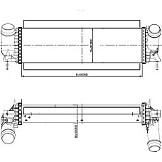 Admisie racitor de aer Intercooler NISSAN NAVARA NP300 NAVARA RENAULT ALASKAN 2.3D 01.15- NISSAN NAVARA (D23), Cadru de sprijin, 01.2015 - NRF 309061