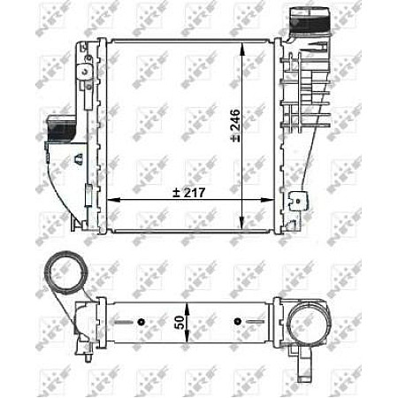 Intercooler. compresor Supply air cooler DS DS 4 II DS 7 DS 9 CITROEN BERLINGO BERLINGO MULTISPACE BERLINGO-MINIVAN C3 AIR PEUGEOT 508 II (FB_, FH_, F3_), Sedan, 09.2018 - NRF 30924