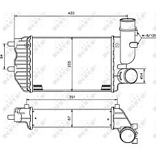 Intercooler. compresor Intercooler CITROEN JUMPER FIAT DUCATO SCUDO ULYSSE PEUGEOT BOXER 1.9D-2.8D 02.94- FIAT DUCATO (230_), Cadru de sprijin, 03.1994 - 04.2002 NRF 30066A