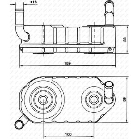Radiator ulei. ulei motor Oil cooler automatic AUDI A3 SEAT ALHAMBRA CORDOBA CORDOBA VARIO IBIZA II LEON TOLEDO I TOLEDO I VW POLO CLASSIC (6V2), Sedan, 01.1995 - 11.2009 NRF 31004A