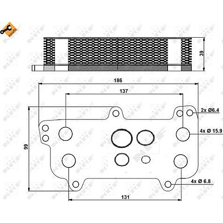 Radiator ulei. ulei motor Oil cooler with seal VW CALIFORNIA T5 CAMPER MULTIVAN T5 TOUAREG TRANSPORTER T5 2.5D 01.03-05.10 VW MULTIVAN V (7HM, 7HN, 7HF, 7EF, 7EM, 7EN), Dubita, 04.2003 - 08.2015 NRF 31171