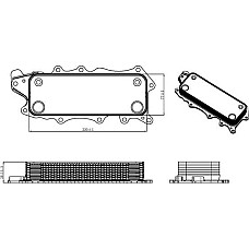 Radiator ulei. ulei motor Oil cooler MERCEDES C CL203 C T-MODEL S203 C T-MODEL S204 C W203 C W204 CLC CL203 CLK A209 CLK C MERCEDES-BENZ E-CLASS T-Model (S211), Turism, 02.2003 - 07.2009 NRF 31319